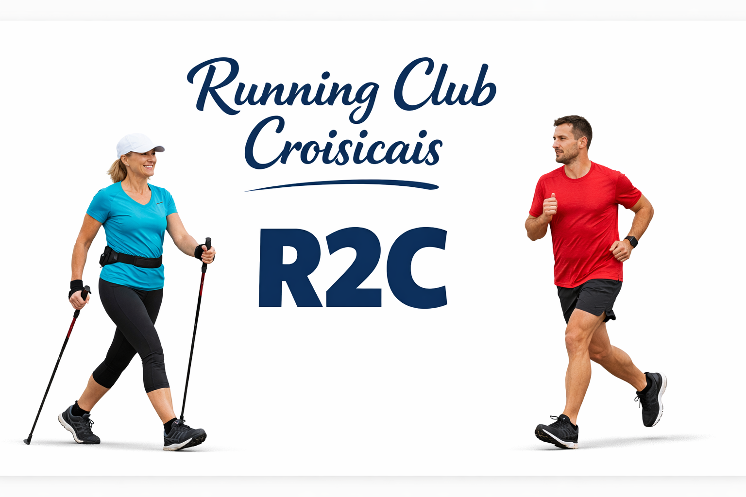 Groupe du Running Club Croisicais en entraînement au Croisic