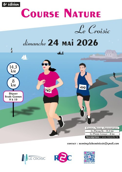 Affiche officielle Course Nature du Croisic 2026