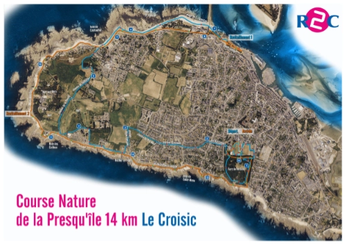 Carte parcours 14,3 km